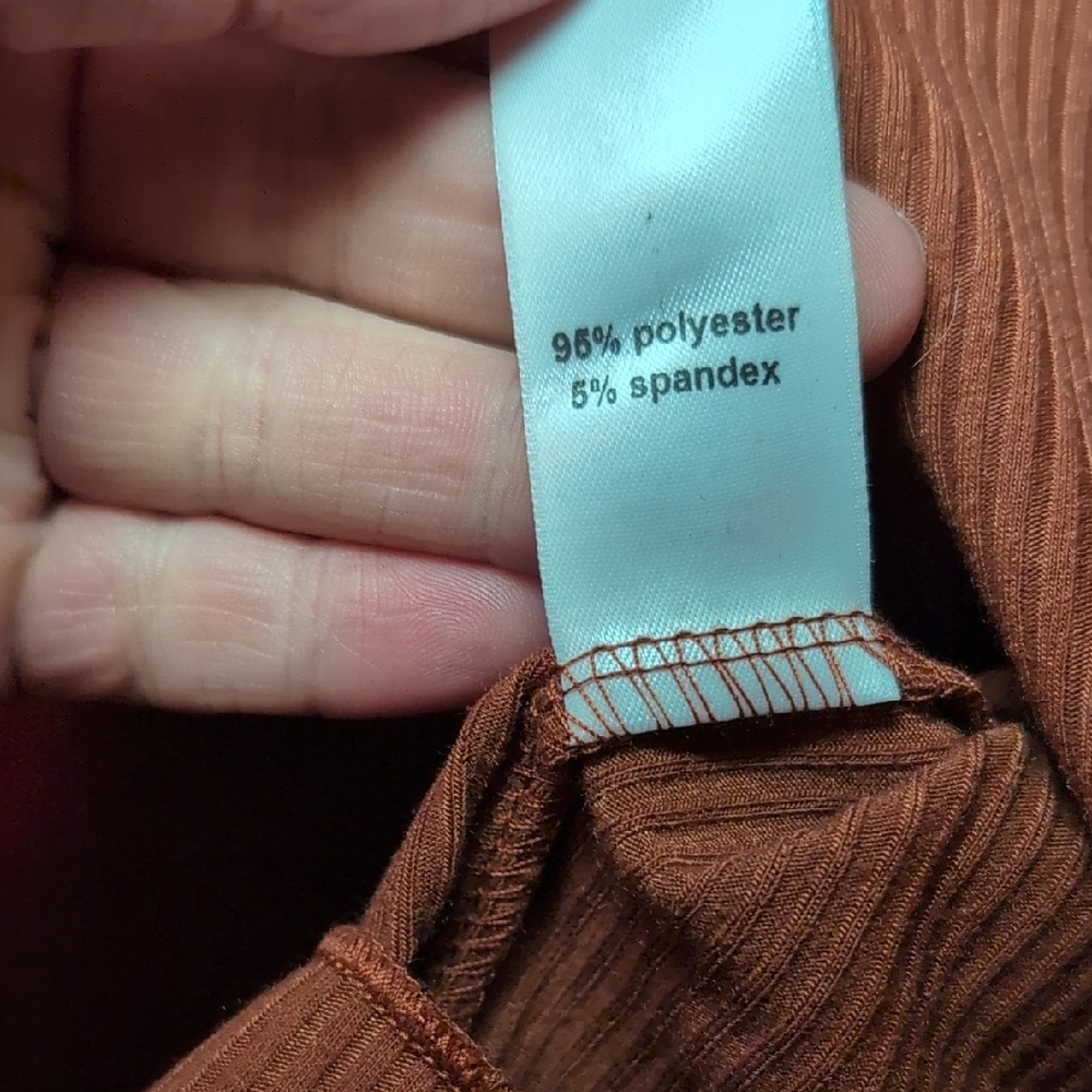 Maurices Rust Long Sleeve Blouse - Picture 4 of 6